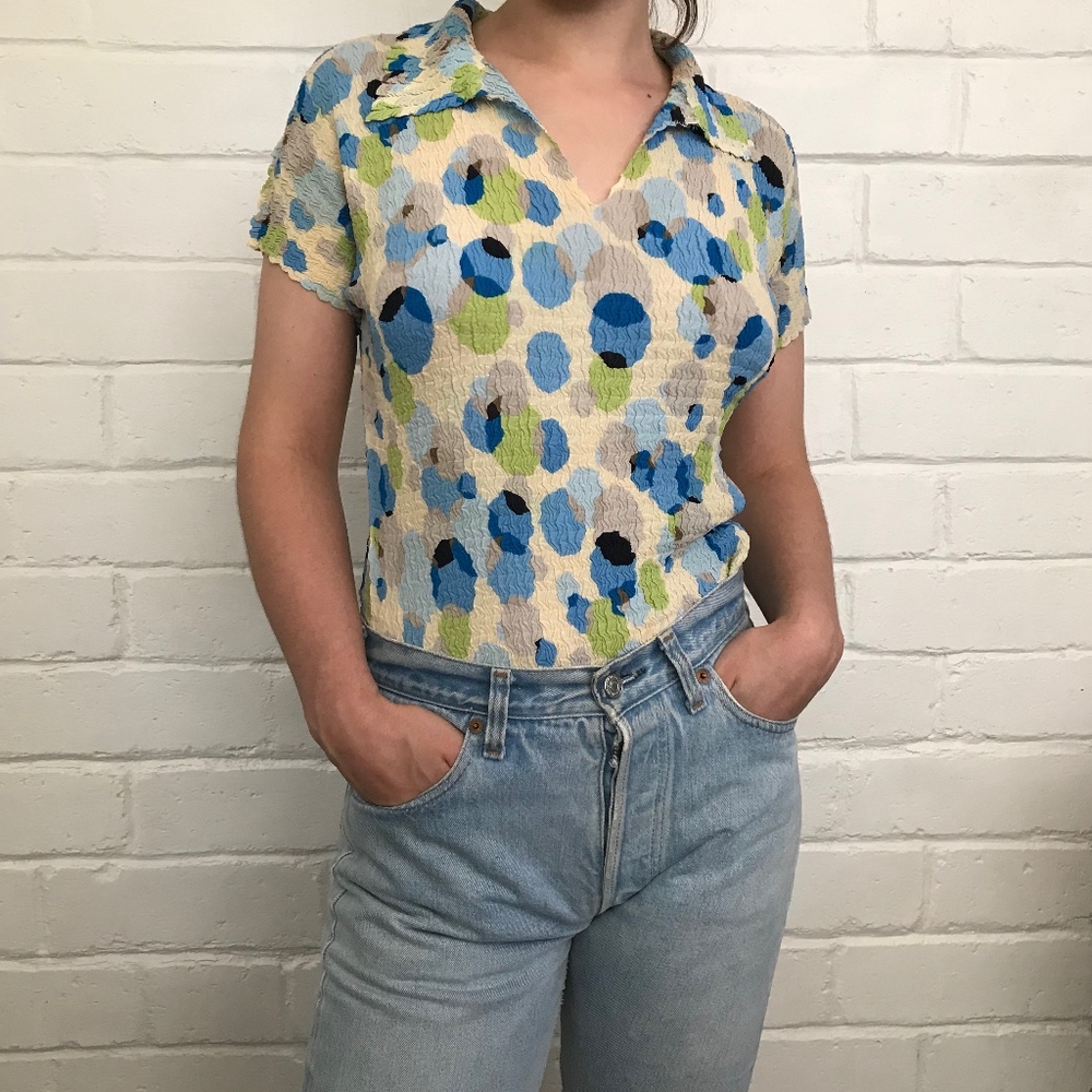 Le Caviar crepe blouse